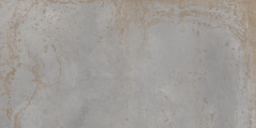 Oxide Aluminium 60x120 - Gres Effetto Metallo Ossidato
