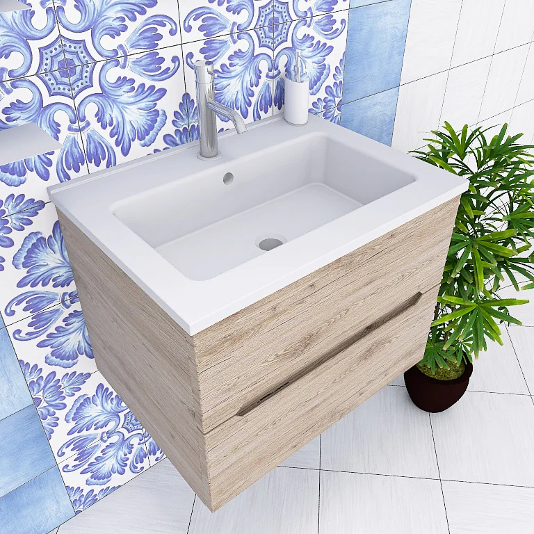 Pandora 01 - Mobile da Bagno Sospeso con lavabo in mineralmarmo - Image 12