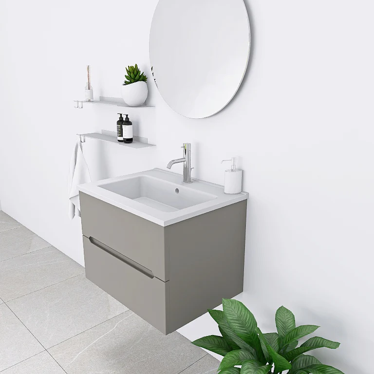 Pandora 01 - Mobile da Bagno Sospeso con lavabo in mineralmarmo - Image 15