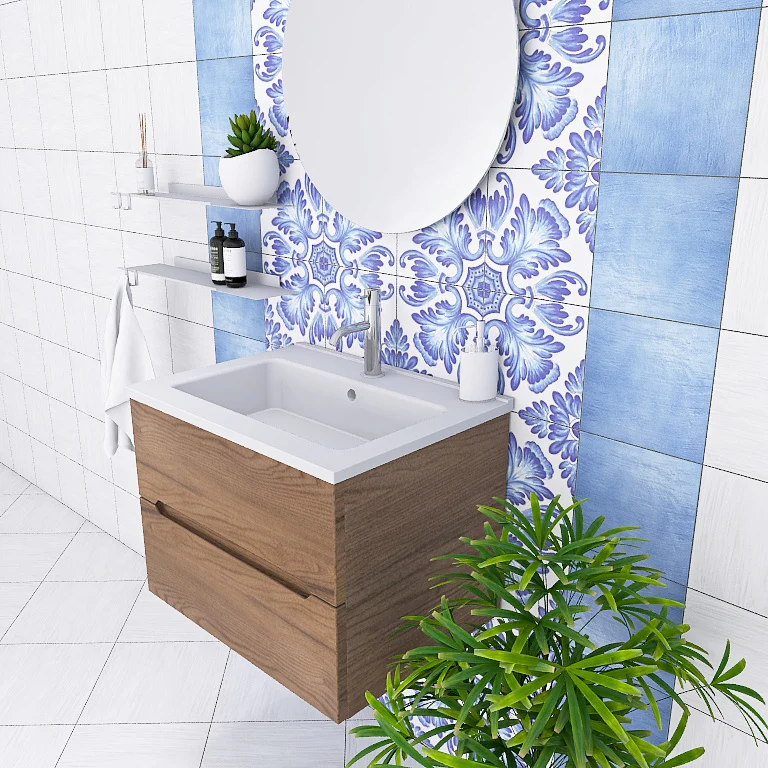 Pandora 01 - Mobile da Bagno Sospeso con lavabo in mineralmarmo - Image 8