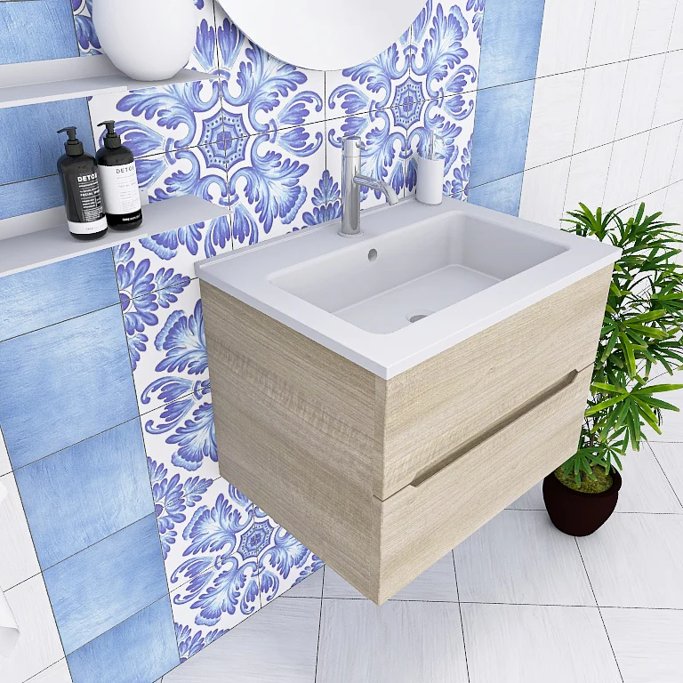 Pandora 01 - Mobile da Bagno Sospeso con lavabo in mineralmarmo - Image 9