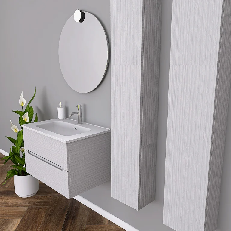 Pandora 03 - Mobile da Bagno Sospeso completo di colonne - Image 2