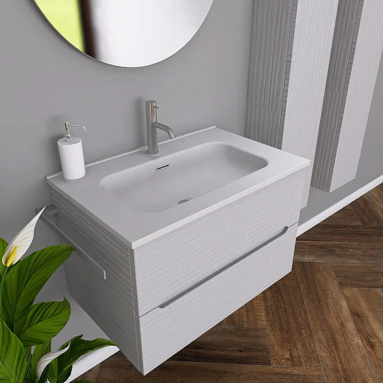 Pandora 03 - Mobile da Bagno Sospeso completo di colonne - Image 6