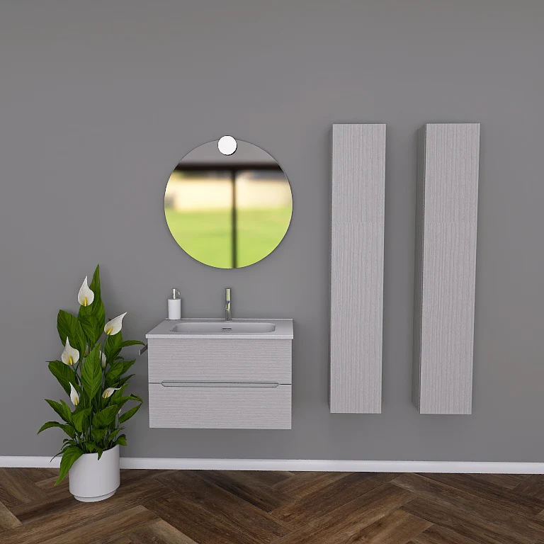 Pandora 03 - Mobile da Bagno Sospeso completo di colonne - Image 7