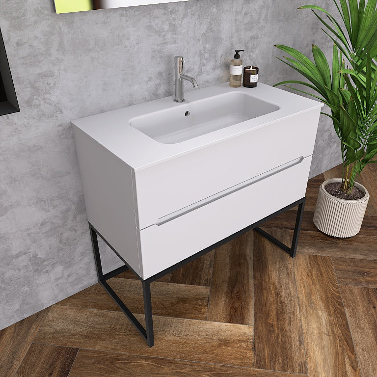 Pandora 07 - Mobile da Bagno a Terra con Elementi a Giorno