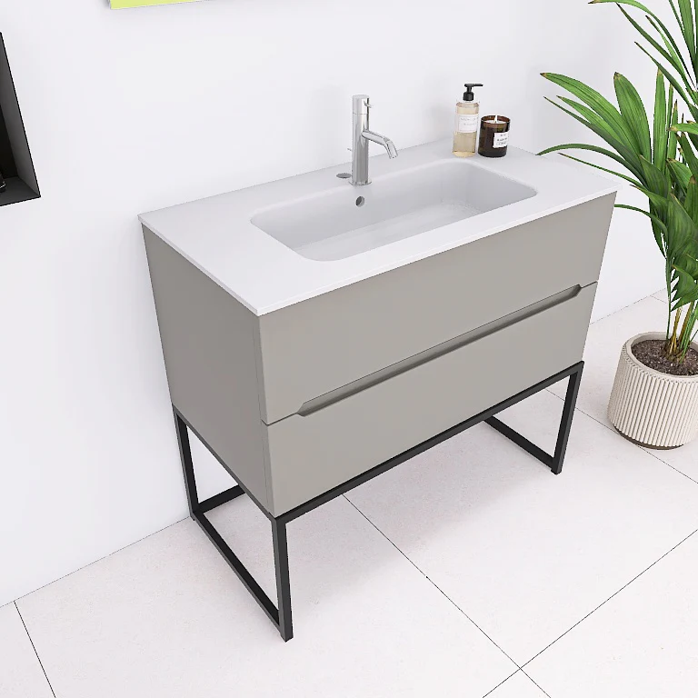 Pandora 07 - Mobile da Bagno a Terra con Elementi a Giorno - Image 14