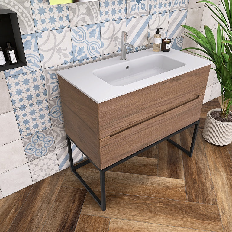 Pandora 07 - Mobile da Bagno a Terra con Elementi a Giorno - Image 6