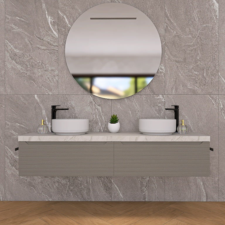 Penelope 07 - Mobile da Bagno Sospeso con doppio lavabo in ceramica - Image 10