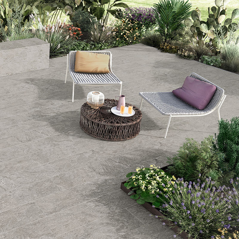 Percorsi Frame Plima Silver R11 - Gres effetto pietra per esterni Anticivolo 30x60