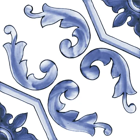 Amalfi Mix Cielo - Gres Porcellanato Maioliche Blu Decorate Miste 15x15 Stile Vietri - Image 13