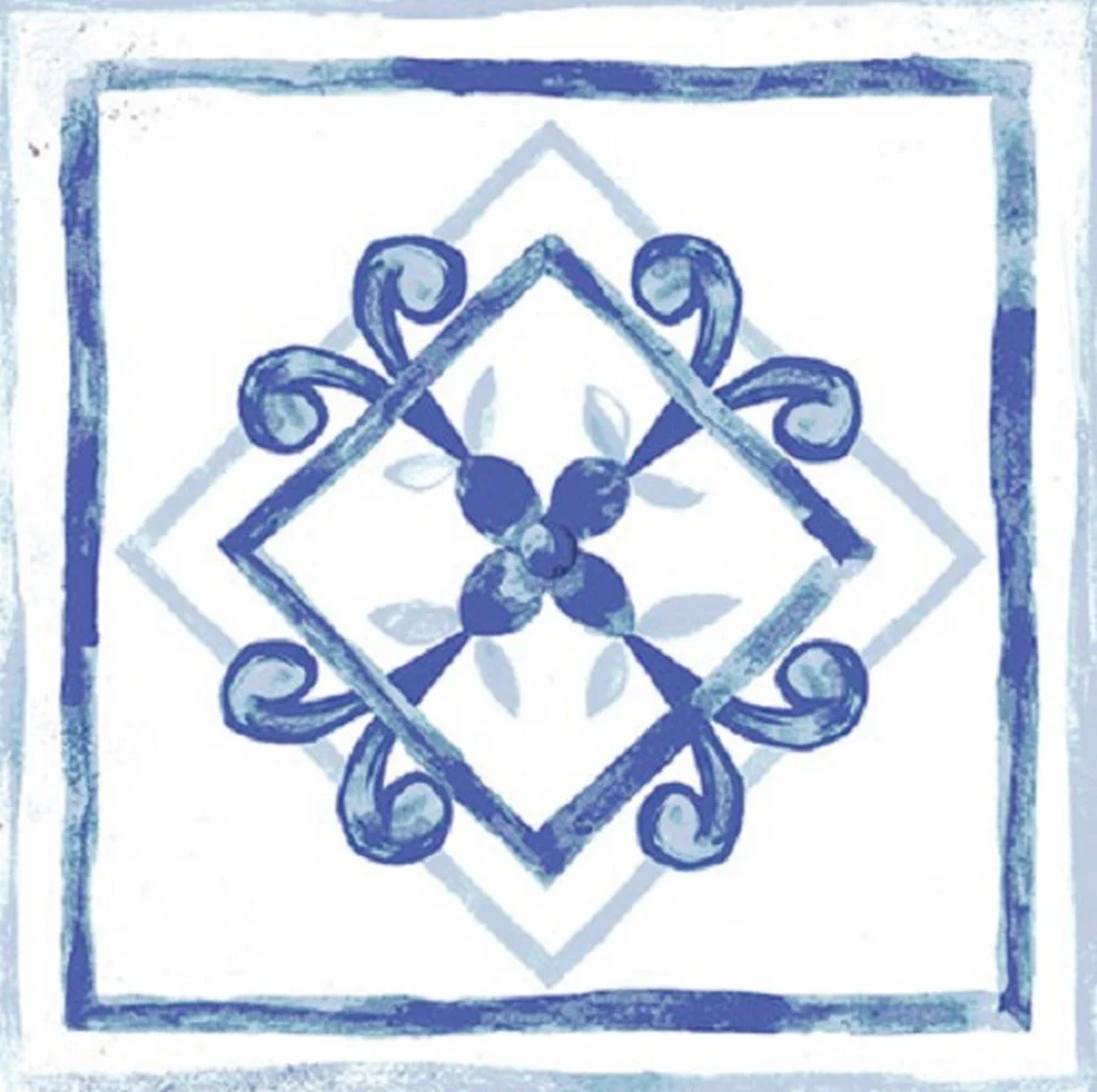 Vietri Decoro Blu Mix - Gres Porcellanato Decorativo 22x22 Patchwork - Image 15
