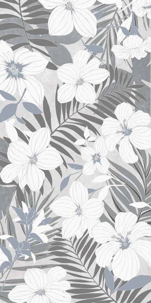 Natura Ibisco Freddo - Gres Porcellanato Decoro 60x120 Effetto Carta da Parati - Image 3