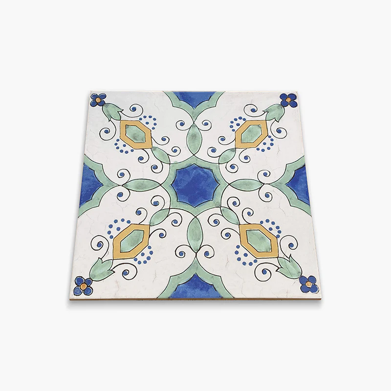 Vietri Maiolica Minori - Gres Porcellanato Decoro Maiolica 34x34 Stile Mediterraneo - Image 3