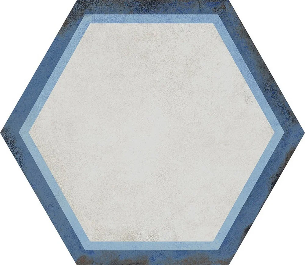Vietri Esagono Decoro Mix - Gres Porcellanato Decoro Mix Cementina Esagonale 40x35 - Image 12
