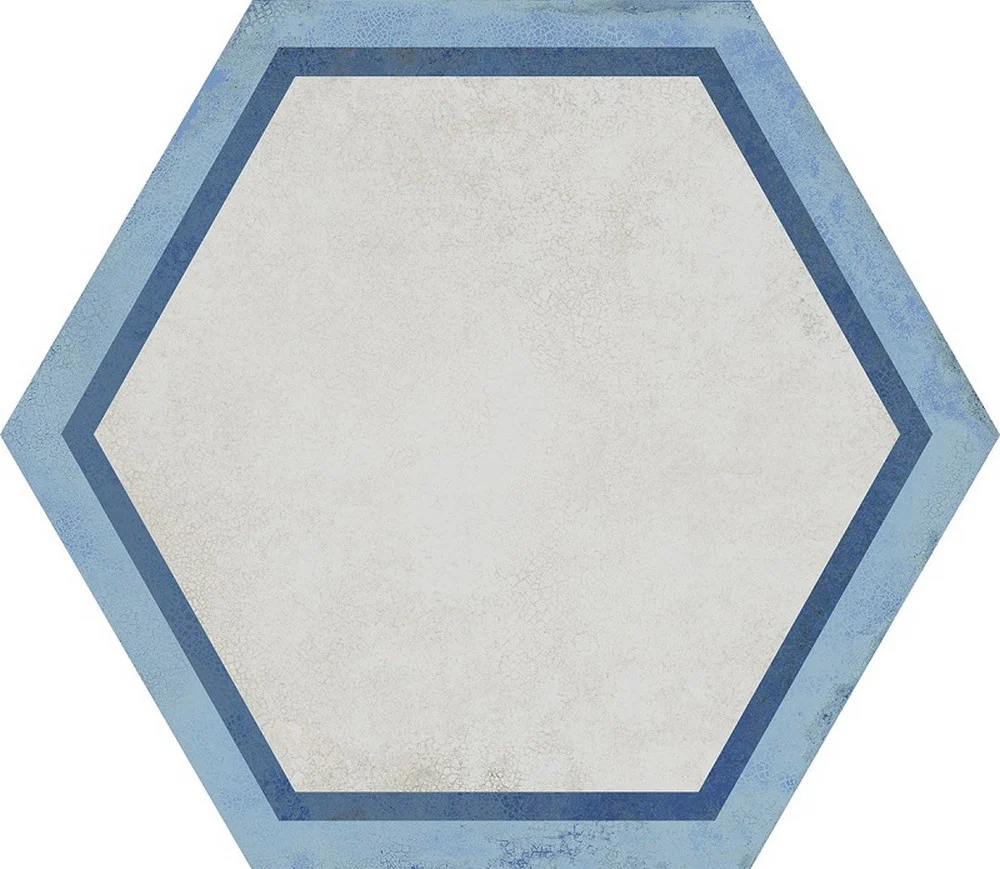Vietri Esagono Decoro Mix - Gres Porcellanato Decoro Mix Cementina Esagonale 40x35 - Image 13