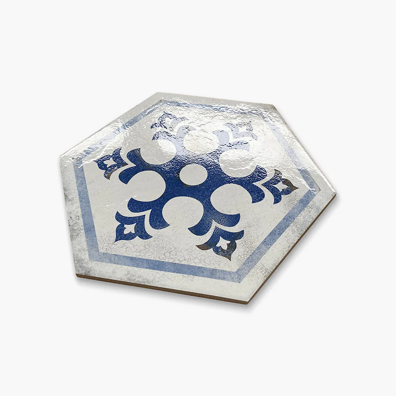 Vietri Esagono Decoro Mix - Gres Porcellanato Decoro Mix Cementina Esagonale 40x35 - Image 4
