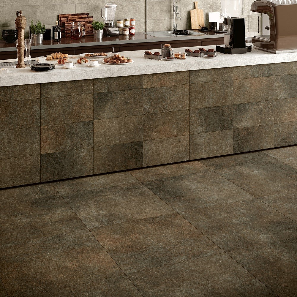 Materia Bronzo 60x60 rettificato - Gres Porcellanato Effetto Cemento