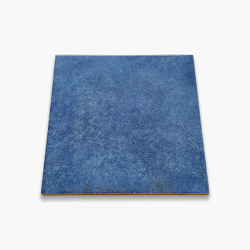 Vietri Blu - Gres Porcellanato Tinta Unita Vintage 34x34 Lucido