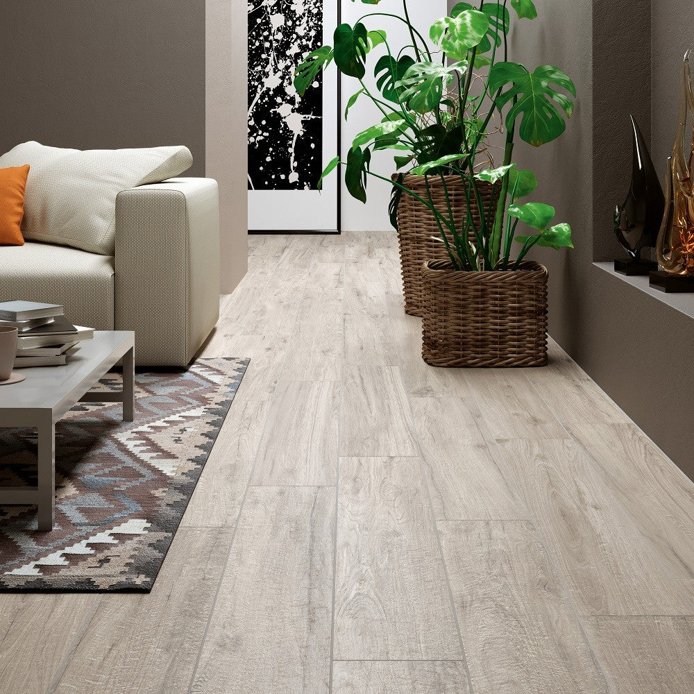 Nwood Silver - Gres Porcellanato Effetto Legno 20x120 Rettificato