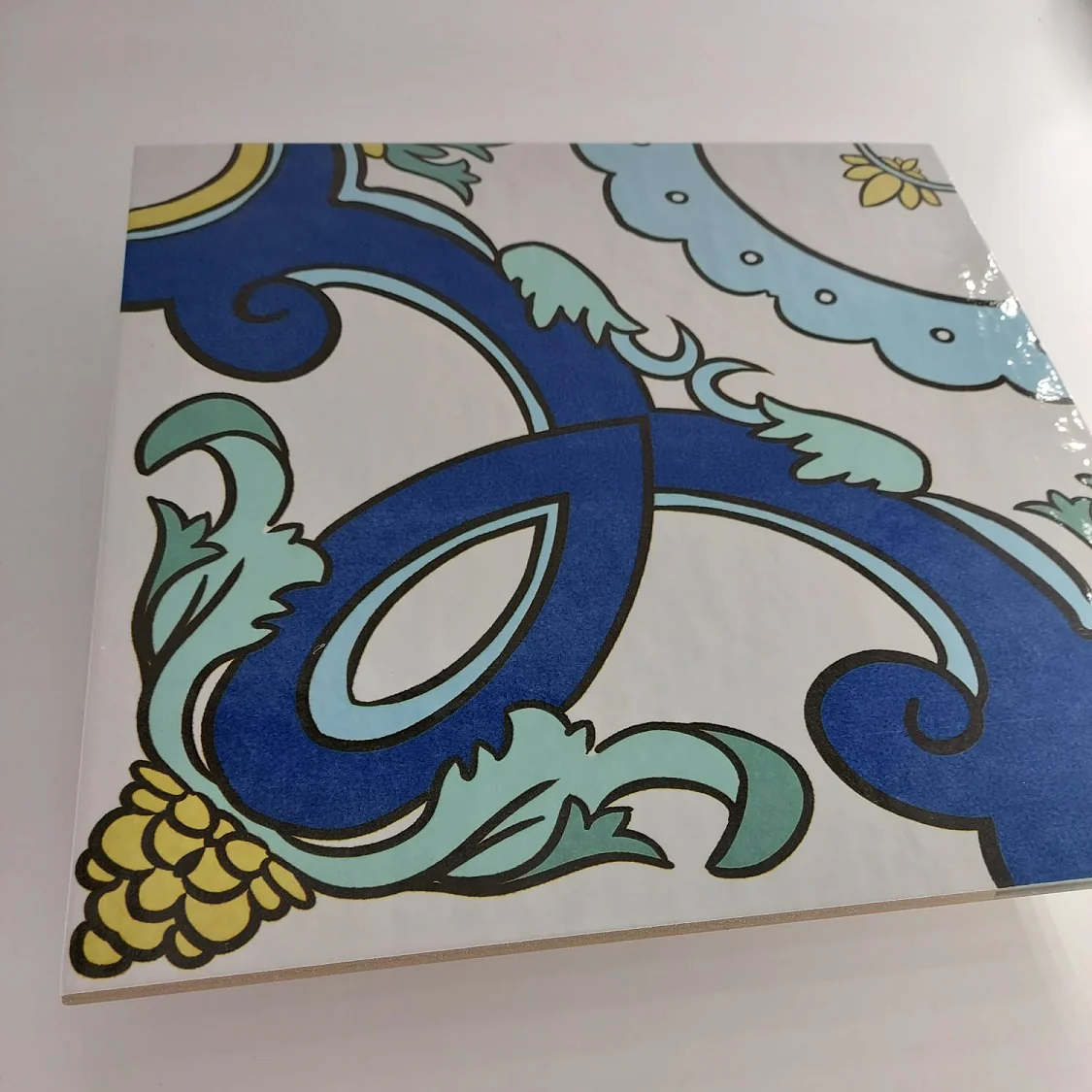 Colors Maiolica Pantelleria - Gres Porcellanato Decoro Rosone Blu 34x34 Stile Vietri - Image 10