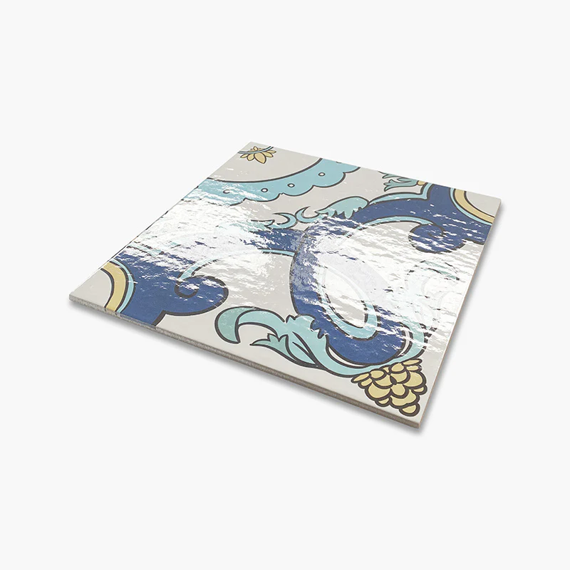 Colors Maiolica Pantelleria - Gres Porcellanato Decoro Rosone Blu 34x34 Stile Vietri - Image 5