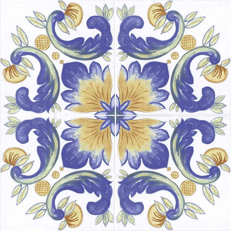 Cotto Mediterraneo Capri - Gres Porcellanato Decoro Colorato 34x34 Stile Vietri - Image 5