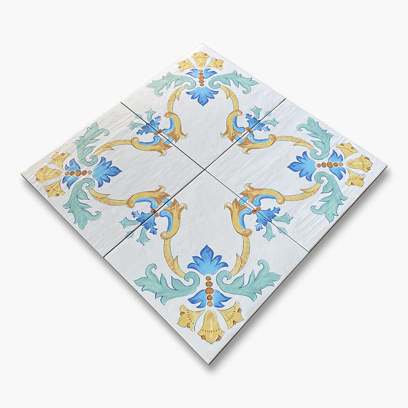 Cotto Mediterraneo Cuma - Gres Porcellanato Decoro Colorato 34x34 Stile Vietri - Image 4