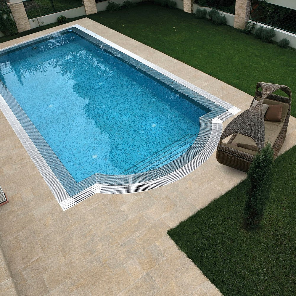 Pietre Alpine Barge Beige R11 - Gres Porcellanato Effetto Pietra per Esterno 30x60