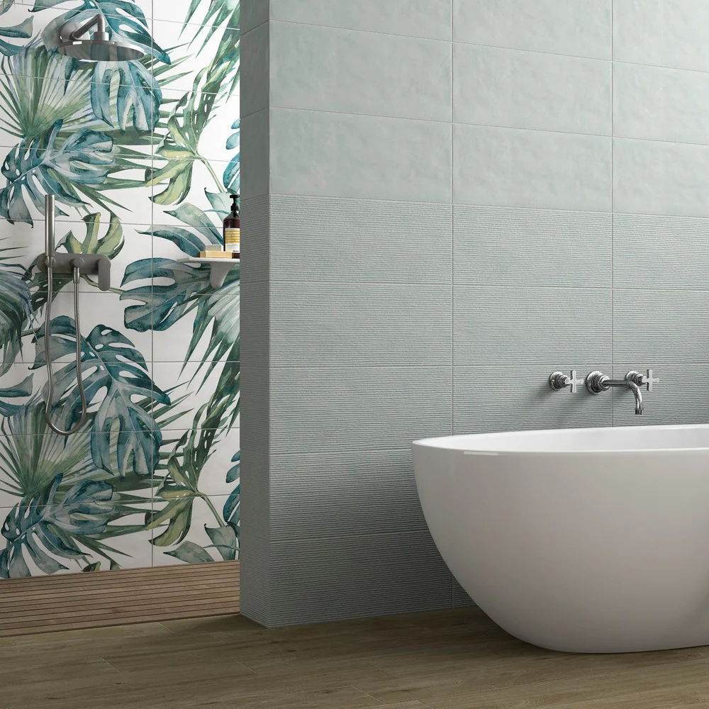 Vernissage Oliva - Rivestimento Bagno Tinta Unita Verde 25x60 Opaco - Image 3