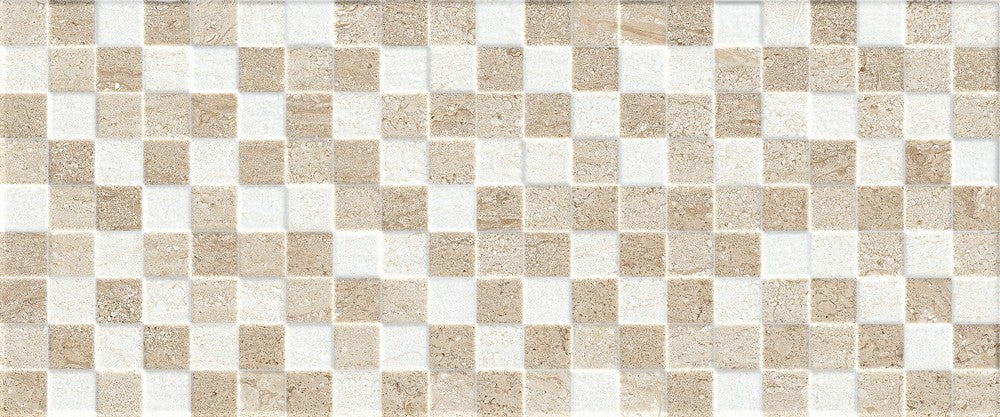 Trani Mosaico Beige Almond - Rivestimento Bagno Effetto Travertino 25x60 - Image 2