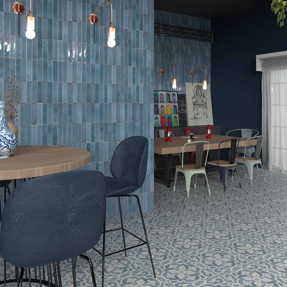Artisan Blu - Rivestimento Effetto Mattoncino Lucido - Image 4