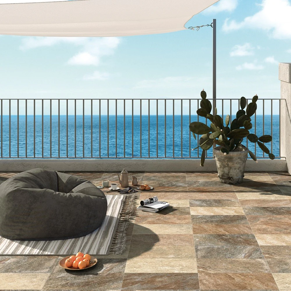 Stone Lab Quarzite Multicolor R11 Antiscivolo - Gres Porcellanato Effetto Pietra 30x60 per Esterno