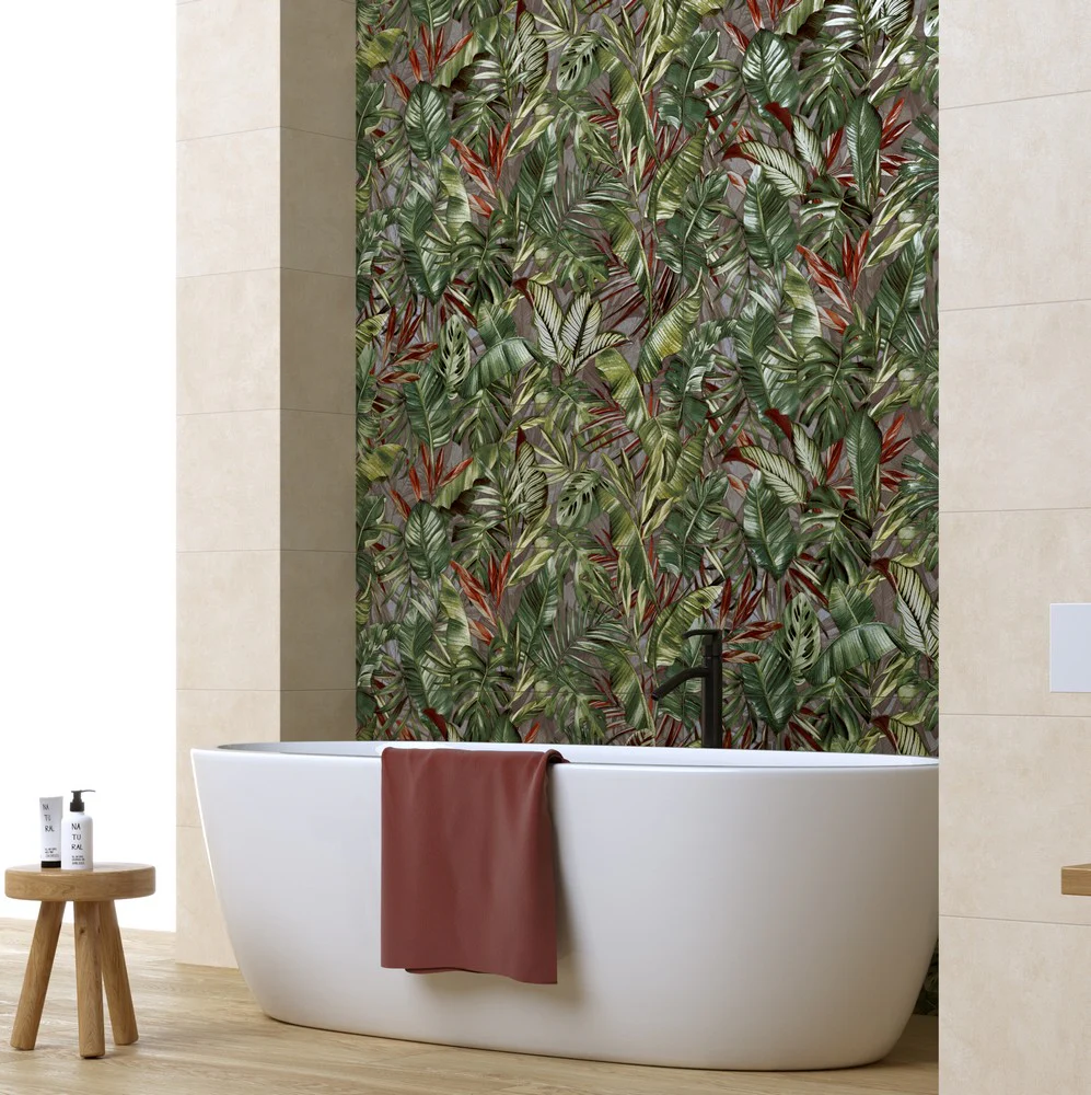 Vibes Decoro Jungle - Rivestimento a Decoro Floreale  33x100
