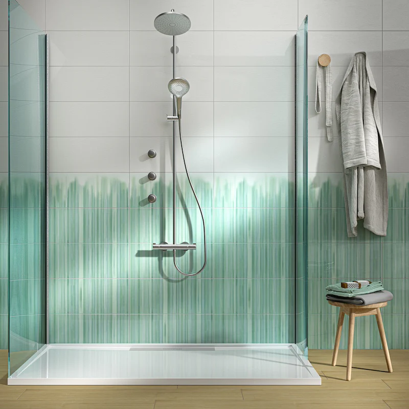 Portofino Cascata Klaus Smeraldo - Rivestimento Ceramico Effetto Pennellate 25x60 - Image 3