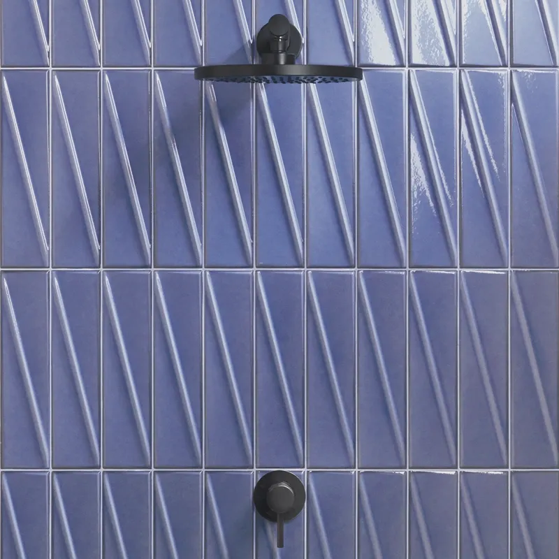 Pulse Azure – Rivestimento Ceramico Effetto Mattoncino 7x30