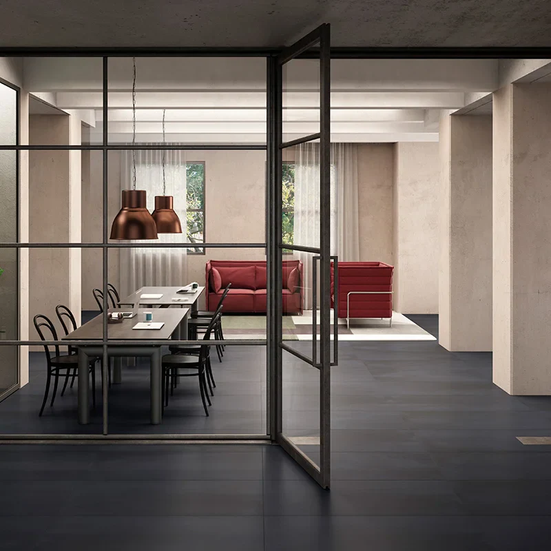 R-Evolution Black - Gres Effetto Cemento 60x120 Rettificato