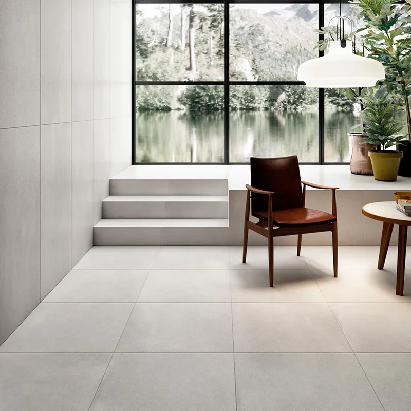 R-Evolution Total White - Gres Effetto Cemento 60x60 Rettificato