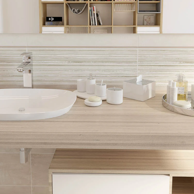 Race Speed Taupe - Rivestimento Decorato con Effetto Rigato 20x60