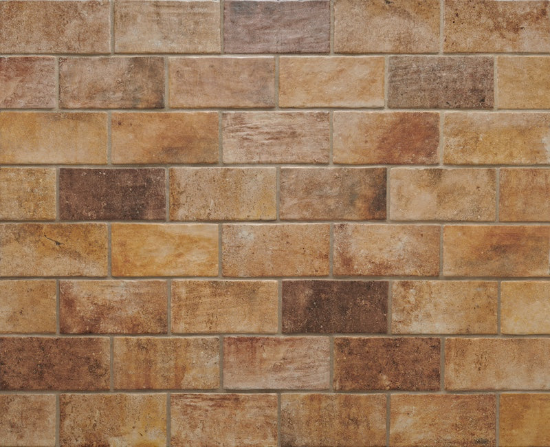 Recovery Stone Ocra - Gres Porcellanato Effetto Cotto 13x25