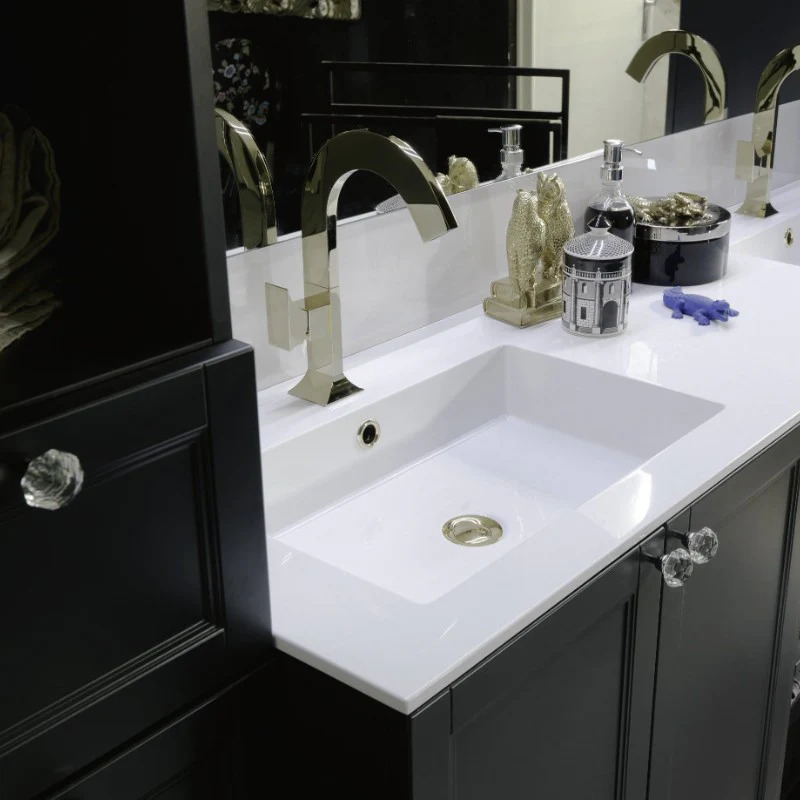 Ricordi - Composizione Mobile Bagno A Terra con Doppio Lavabo - Image 10