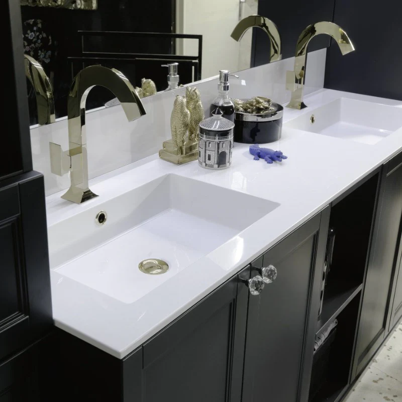 Ricordi - Composizione Mobile Bagno A Terra con Doppio Lavabo - Image 2