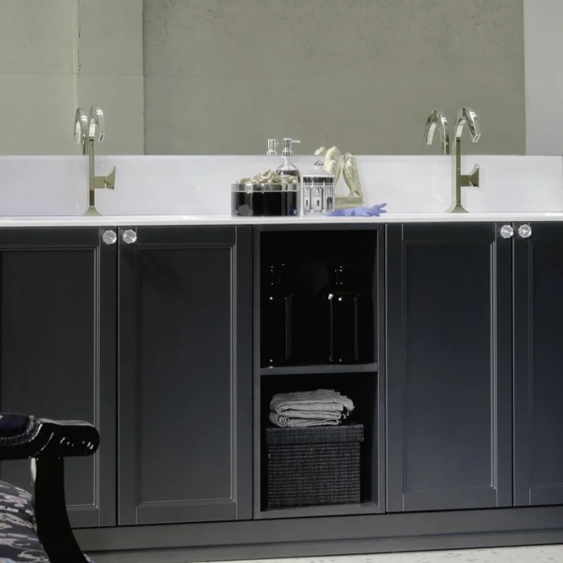 Ricordi - Composizione Mobile Bagno A Terra con Doppio Lavabo - Image 9
