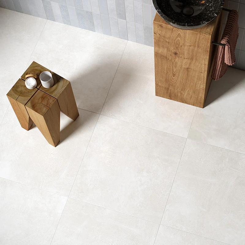 Roma Bianco - Pavimento in Gres Effetto Cemento 60x60