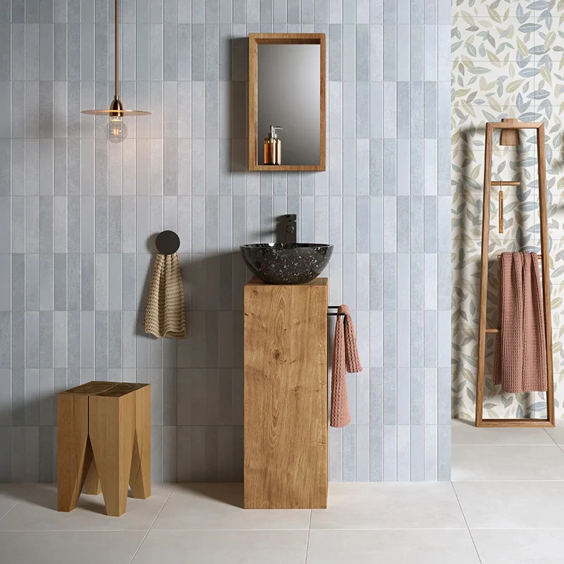 Roma Wall Brick Celeste - Rivestimento Effetto Mattoncino 25x60
