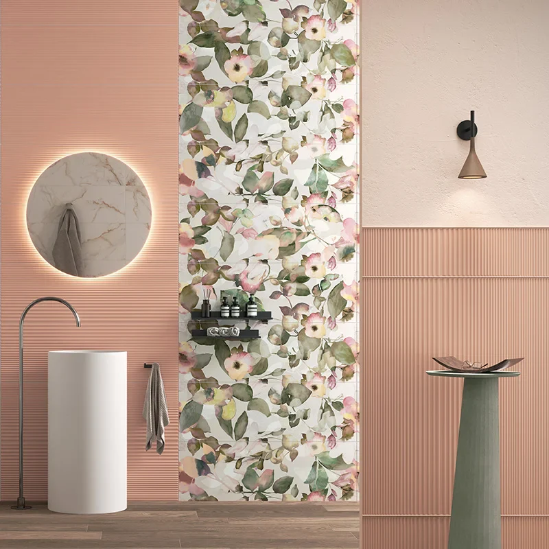 Select Peonie - Rivestimento Decorato Floreale 33x100