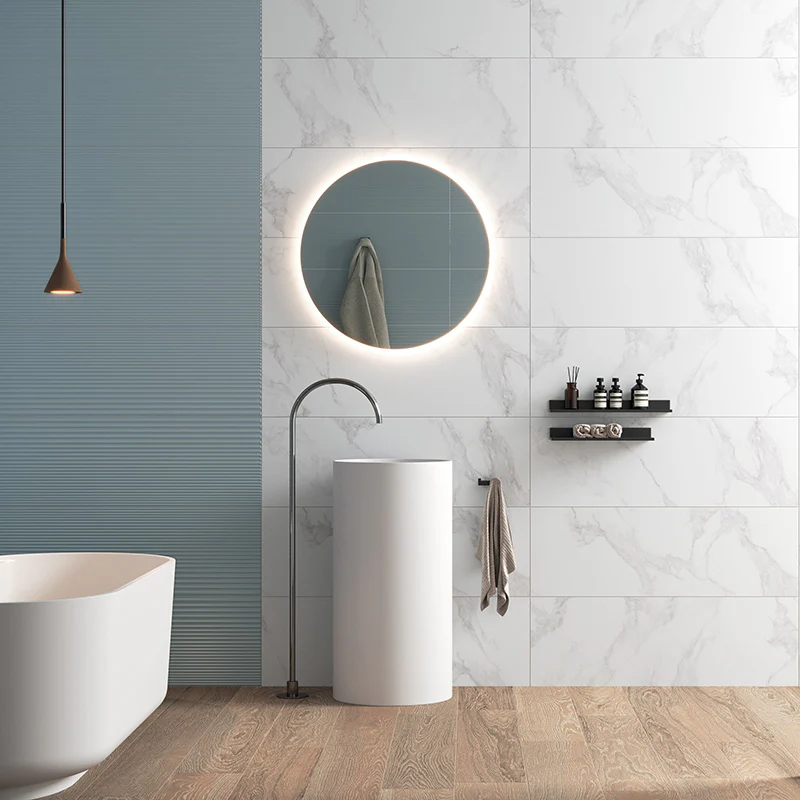 Select Statuario - Rivestimento Ceramico Effetto Marmo 33x100