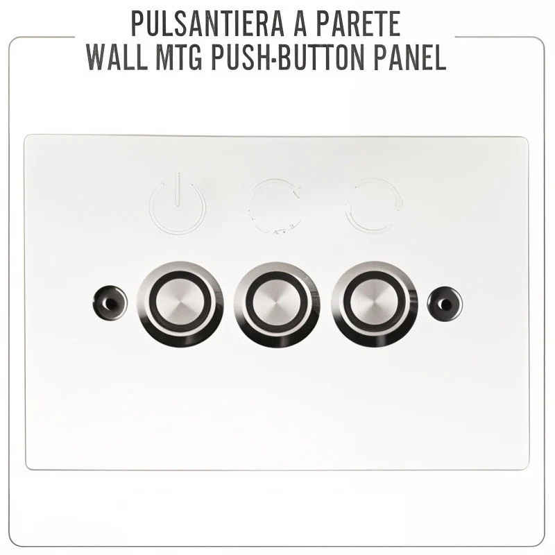 Soffione a soffitto a 3 funzioni in Acciaio Inox con cromoterapia - Image 3