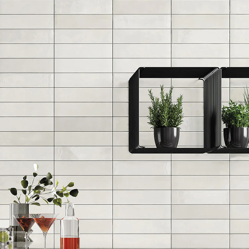 Soft White Matt - Gres Porcellanato Effetto Mattoncino Opaco 7.5x30