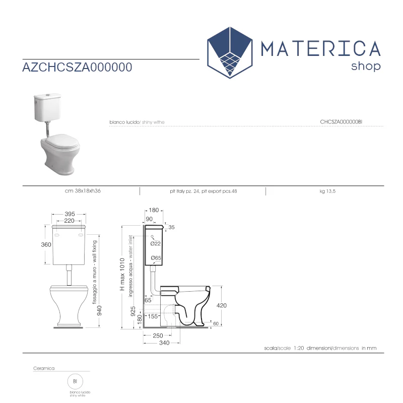 Stile - Cassetta a zaino in ceramica con coperchio - Image 2