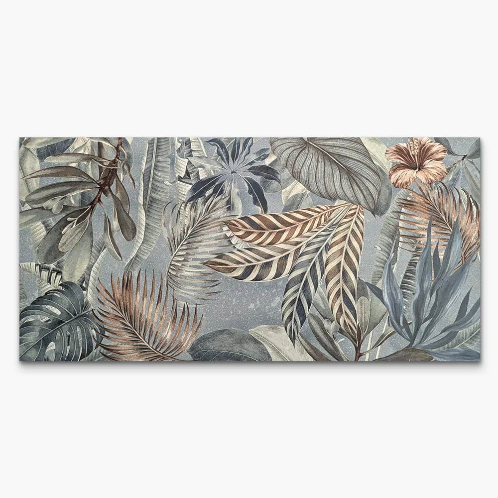 Stock Piastrelle Decorate Jungle Avio - Gres Porcellanato Opaco 60x120 SCONTATO